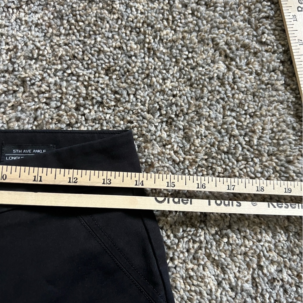 Saks fifth Avenue pants womens 2 black ankle skinny slacks capsule wardrobe - Picture 11 of 13